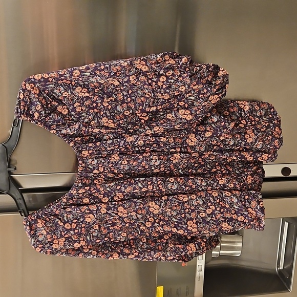 💕NATALIE MARTIN💕 Ella Top ~ Petite Fleur Print Aubergine In Pink Large NWT - Picture 5 of 11